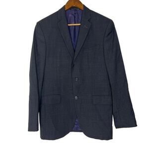 Jack Victor Neptune 100% Wool Check 3 Button Blazer Size 38 Men’s